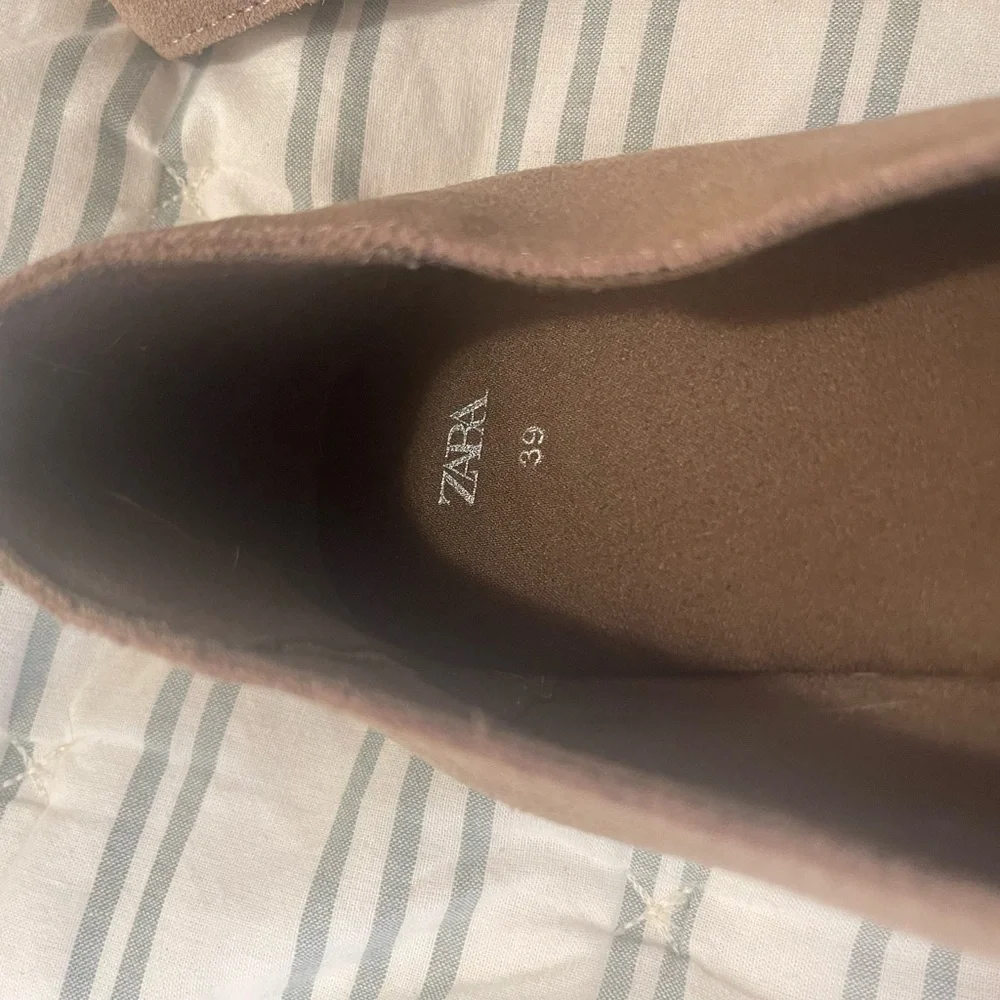 Zara Taupe Suede Loafers - Picture 7 of 7
